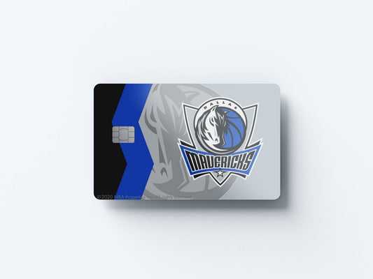 Watercolor dallas mavericks crossover design | credit card sticker | small chip | credit card skin for nursery and home wall decor.