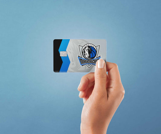 Watercolor dallas mavericks crossover design | credit card sticker | small chip | credit card skin for nursery and home wall decor.