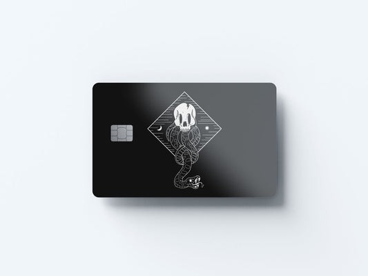 Watercolor dark mark design | credit card sticker | small chip | credit card skin for nursery and home wall decor.