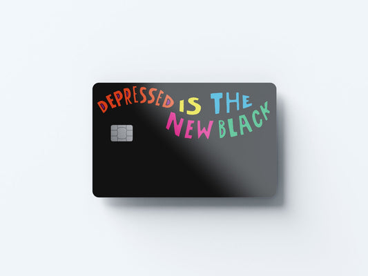 Watercolor depressed design | credit card sticker | small chip | credit card skin for nursery and home wall decor.