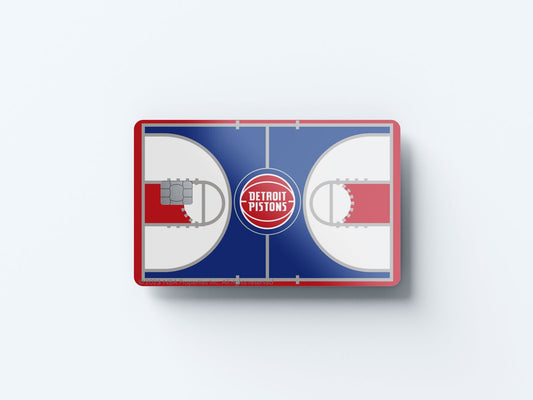 Watercolor detroit pistons courtside design | credit card sticker | small chip | credit card skin for nursery and home wall decor.