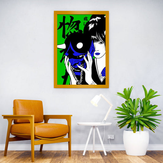 devil girl Asian Style Poster | Wall Art for Home & Office | High-Quality Print - High-Quality Visual Display