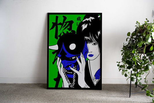 devil girl Asian Style Poster | Wall Art for Home & Office | High-Quality Print - High-Quality Visual Display