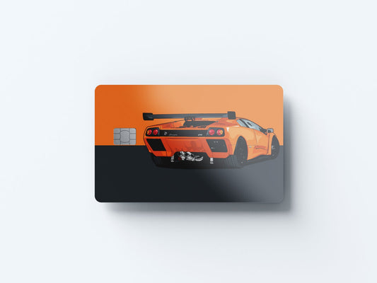 Watercolor diablo gtr design | credit card sticker | small chip | credit card skin for nursery and home wall decor.