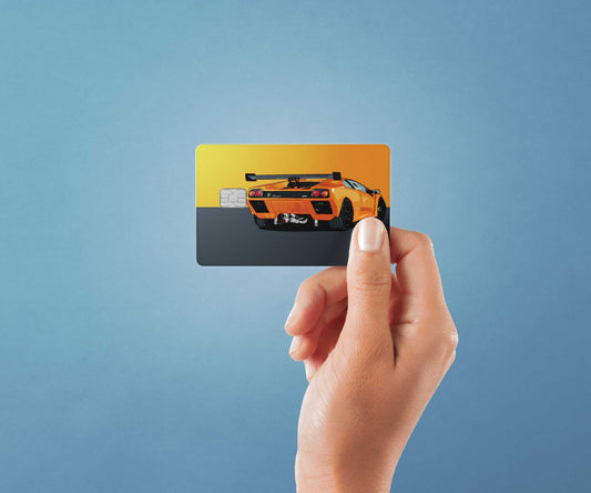 Watercolor diablo gtr design | credit card sticker | small chip | credit card skin for nursery and home wall decor.