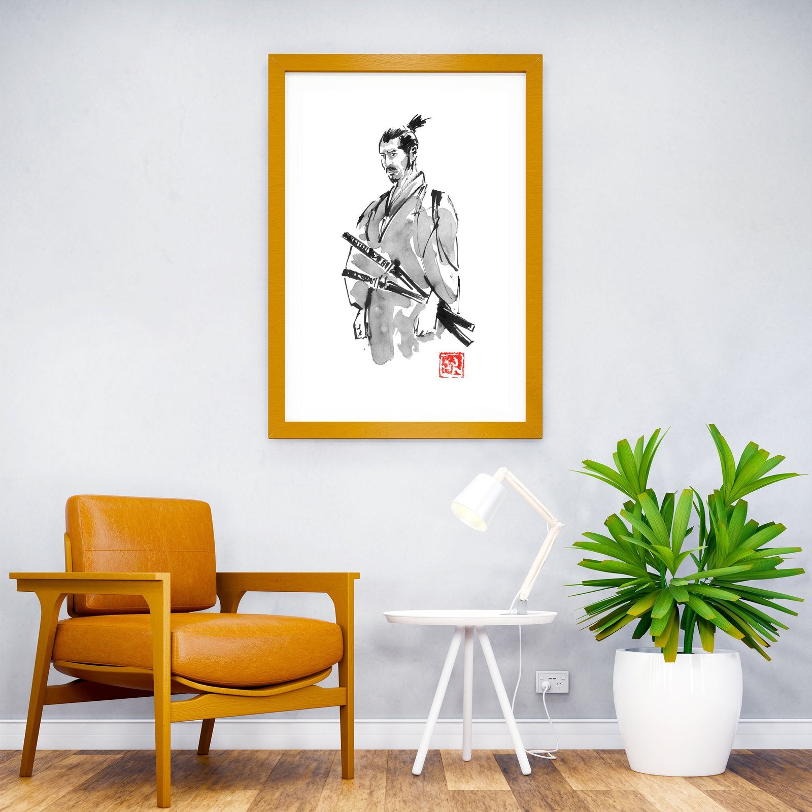 disappointed samurai Asian Style Poster | Wall Art for Home & Office | High-Quality Print - High-Quality Visual Display