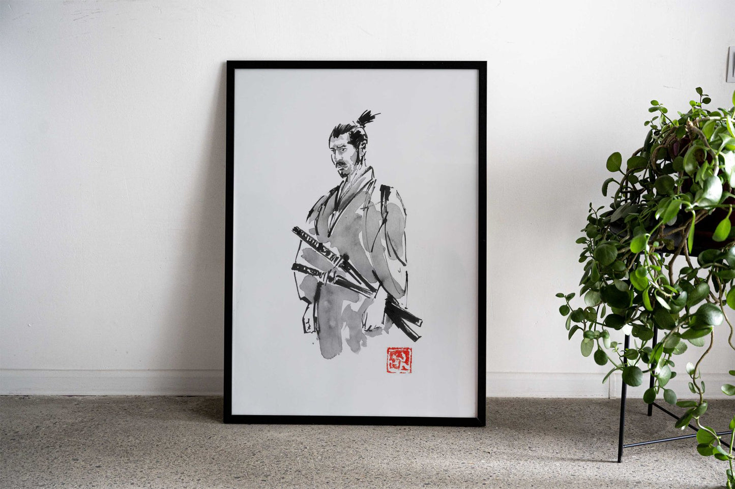 disappointed samurai Asian Style Poster | Wall Art for Home & Office | High-Quality Print - High-Quality Visual Display
