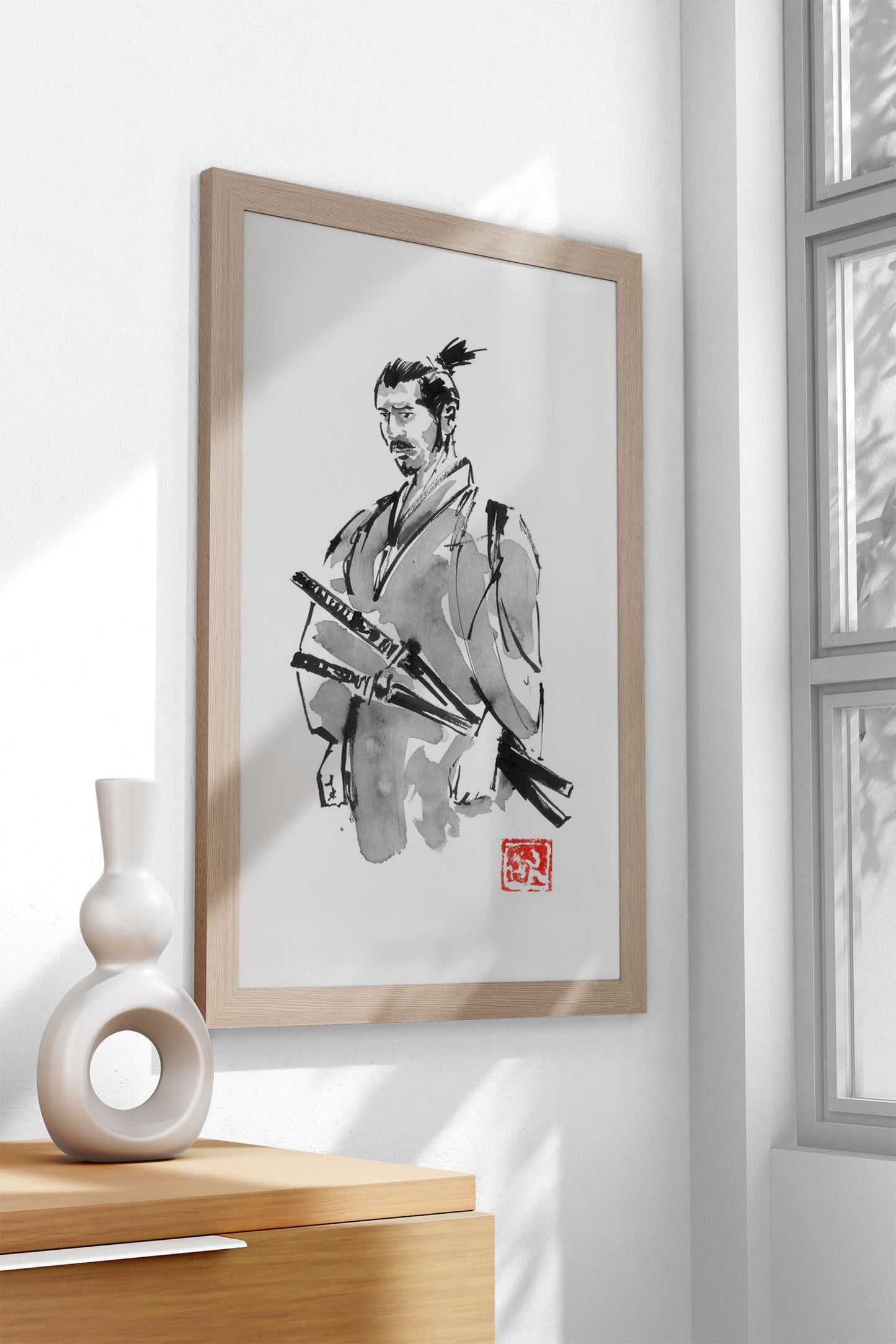 disappointed samurai Asian Style Poster | Wall Art for Home & Office | High-Quality Print - High-Quality Visual Display