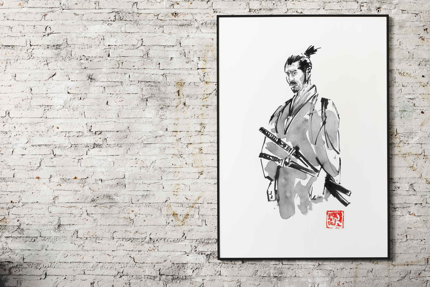 disappointed samurai Asian Style Poster | Wall Art for Home & Office | High-Quality Print - High-Quality Visual Display