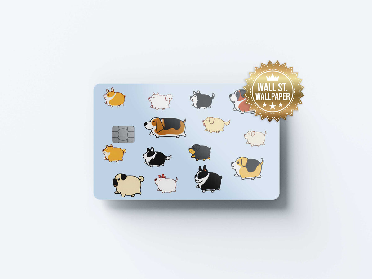 Dogs - Premium Vinyl Credit Card Skin Cover by Wonderwallsboutique