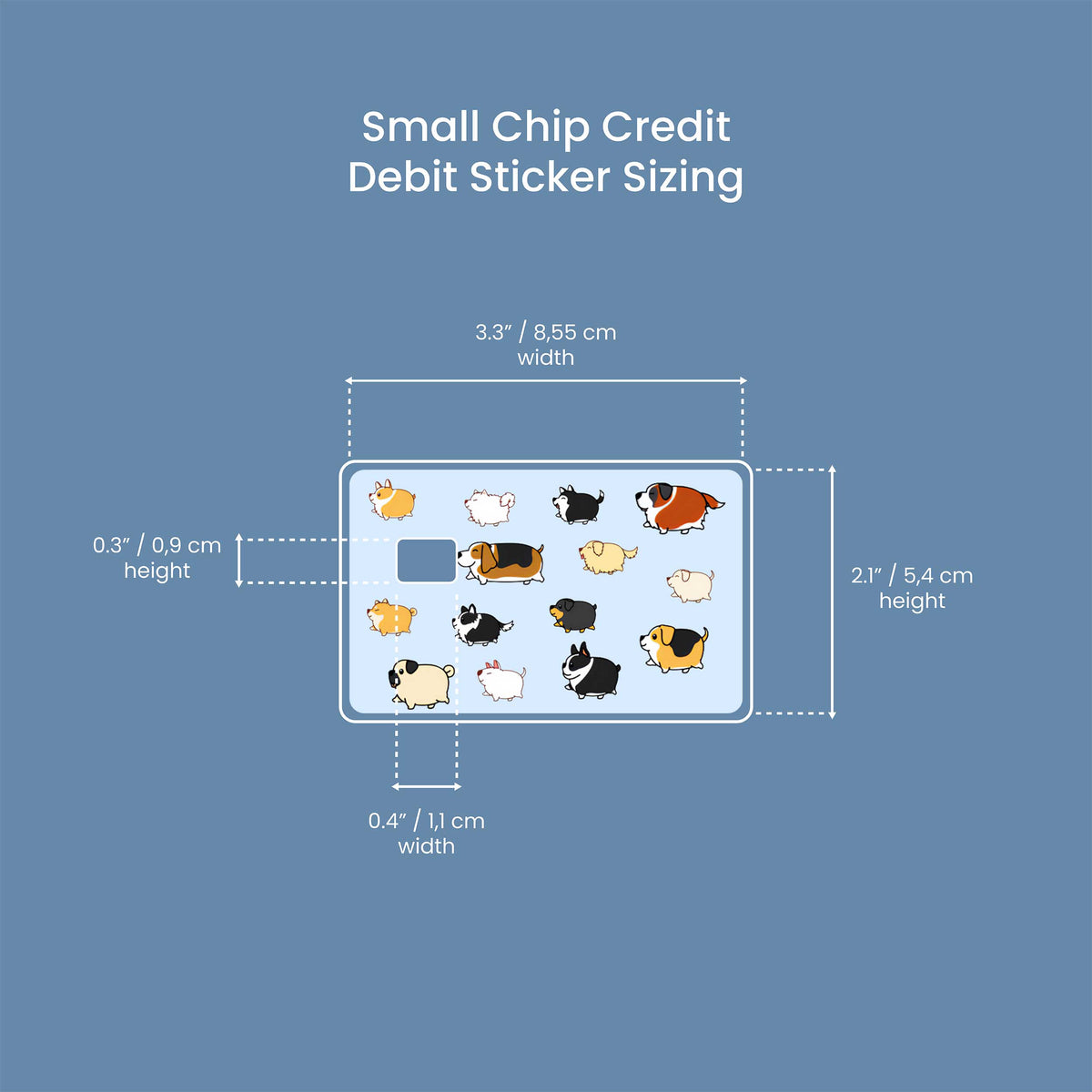 Dogs - Premium Vinyl Credit Card Skin Cover by Wonderwallsboutique