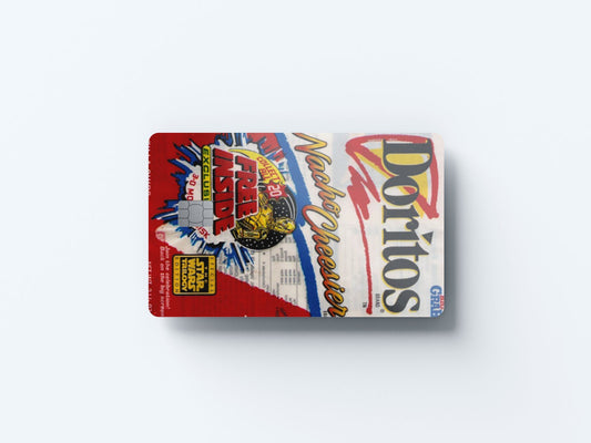 Watercolor doritos design | credit card sticker | small chip | credit card skin for nursery and home wall decor.