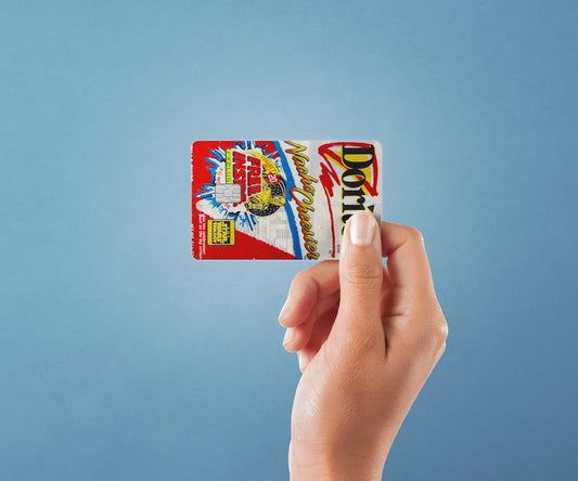 Watercolor doritos design | credit card sticker | small chip | credit card skin for nursery and home wall decor.