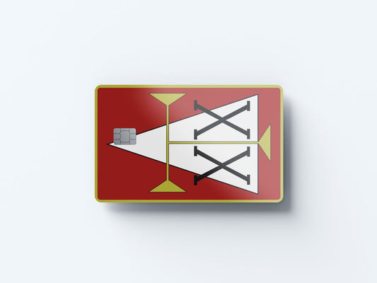 Watercolor double star hxh license design | credit card sticker | small chip | credit card skin for nursery and home wall decor.