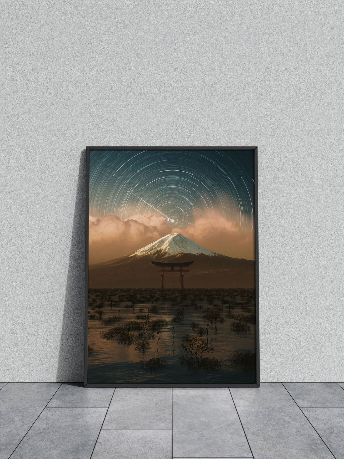 dreamy mt fuji Asian Style Poster | Wall Art for Home & Office | High-Quality Print - High-Quality Visual Display
