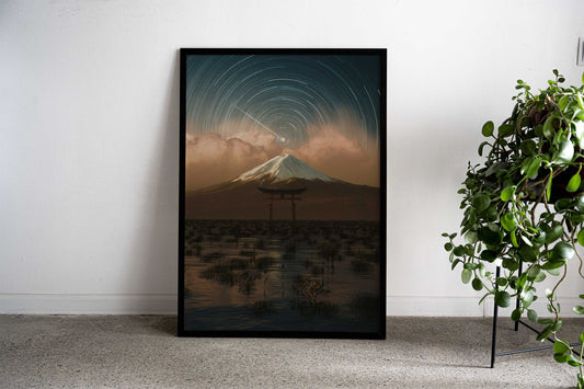 dreamy mt fuji Asian Style Poster | Wall Art for Home & Office | High-Quality Print - High-Quality Visual Display