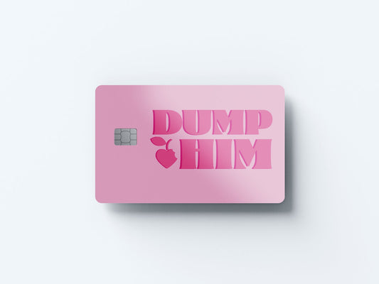 Watercolor dump him design | credit card sticker | small chip | credit card skin for nursery and home wall decor.