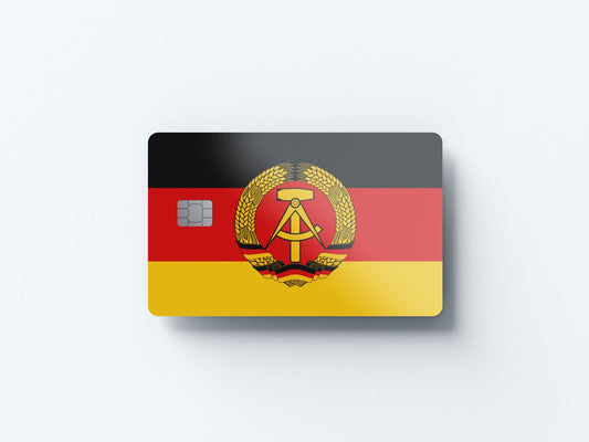 Watercolor east germany design | credit card sticker | small chip | credit card skin for nursery and home wall decor.