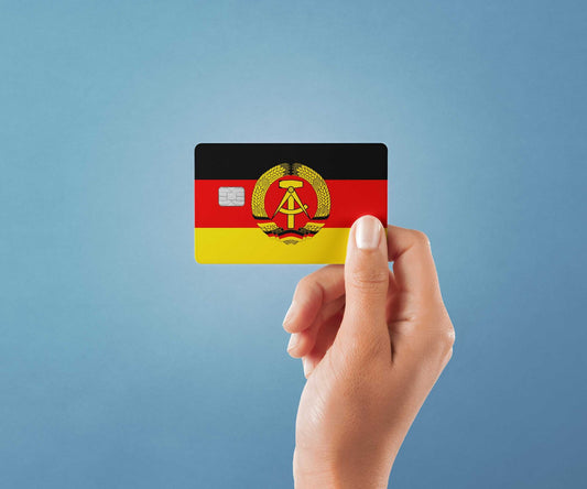 Watercolor east germany design | credit card sticker | small chip | credit card skin for nursery and home wall decor.