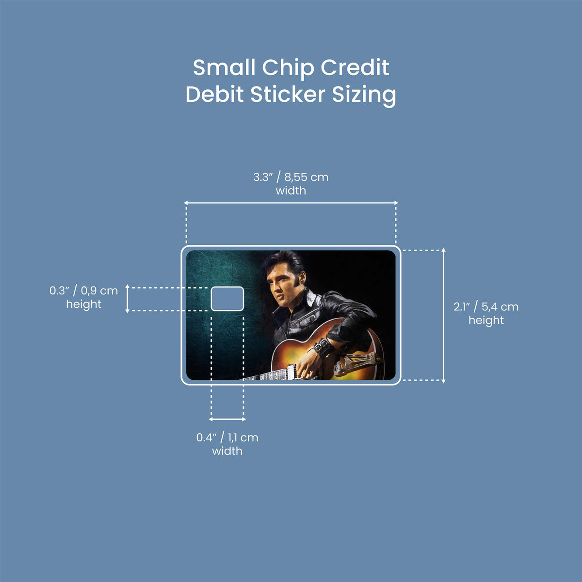 Elivs Presley - Premium Vinyl Credit Card Skin Cover by Wonderwallsboutique