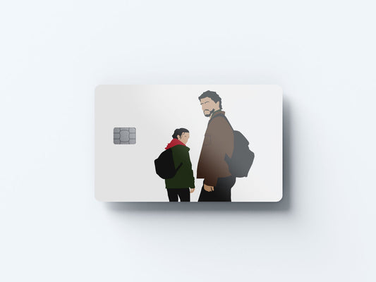 Watercolor ellie and joel design | credit card sticker | small chip | credit card skin for nursery and home wall decor.
