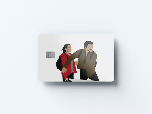 Watercolor ellie and joel get back design | credit card sticker | small chip | credit card skin for nursery and home wall decor.