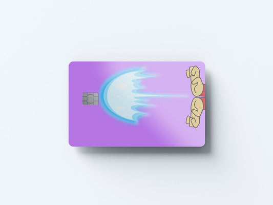 Watercolor energy blast design | credit card sticker | small chip | credit card skin for nursery and home wall decor.