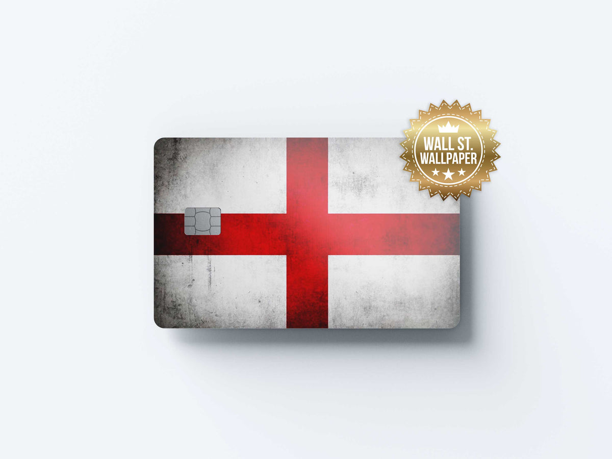 England - Premium Vinyl Credit Card Skin Cover by Wonderwallsboutique
