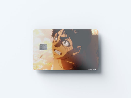 Watercolor eren design | credit card sticker | small chip | credit card skin for nursery and home wall decor.