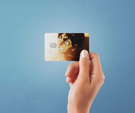 Watercolor eren design | credit card sticker | small chip | credit card skin for nursery and home wall decor.