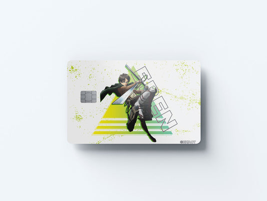 Watercolor eren fly design | credit card sticker | small chip | credit card skin for nursery and home wall decor.