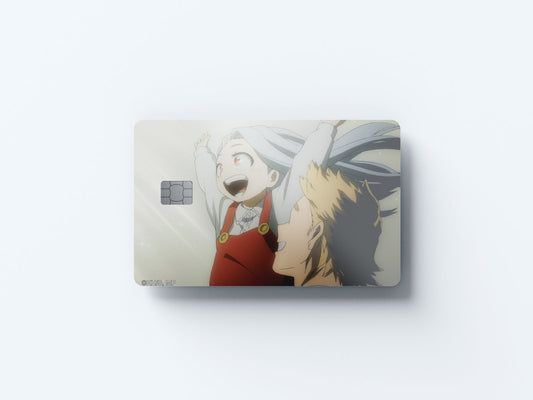 Watercolor eris smiles design | credit card sticker | small chip | credit card skin for nursery and home wall decor.