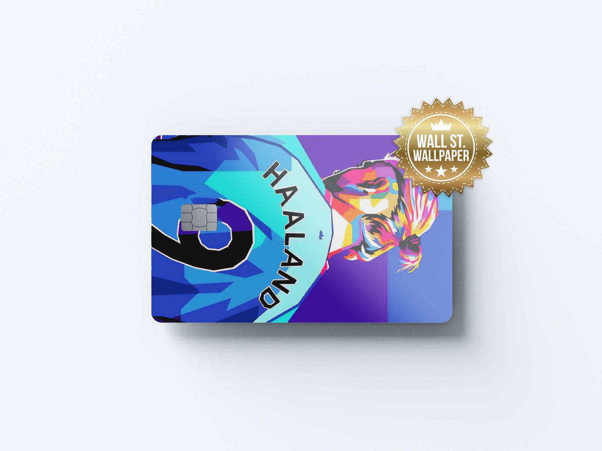 Erling Haaland Manchester City - Premium Vinyl Credit Card Skin Cover by Wonderwallsboutique