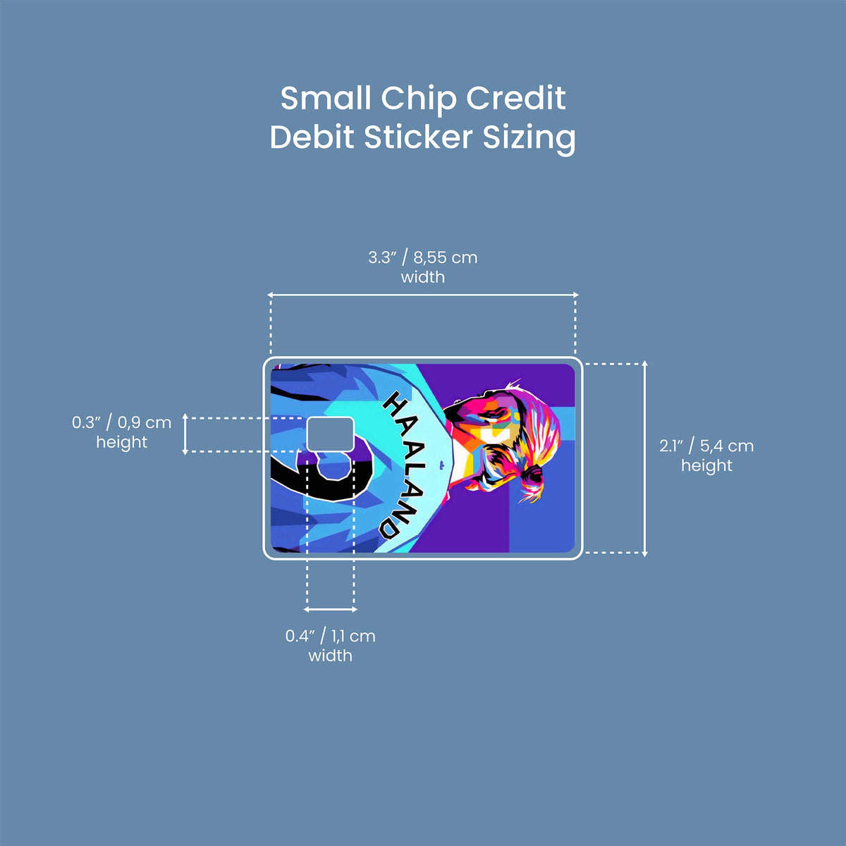 Erling Haaland Manchester City - Premium Vinyl Credit Card Skin Cover by Wonderwallsboutique