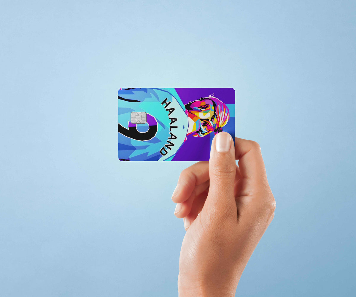 Erling Haaland Manchester City - Premium Vinyl Credit Card Skin Cover by Wonderwallsboutique