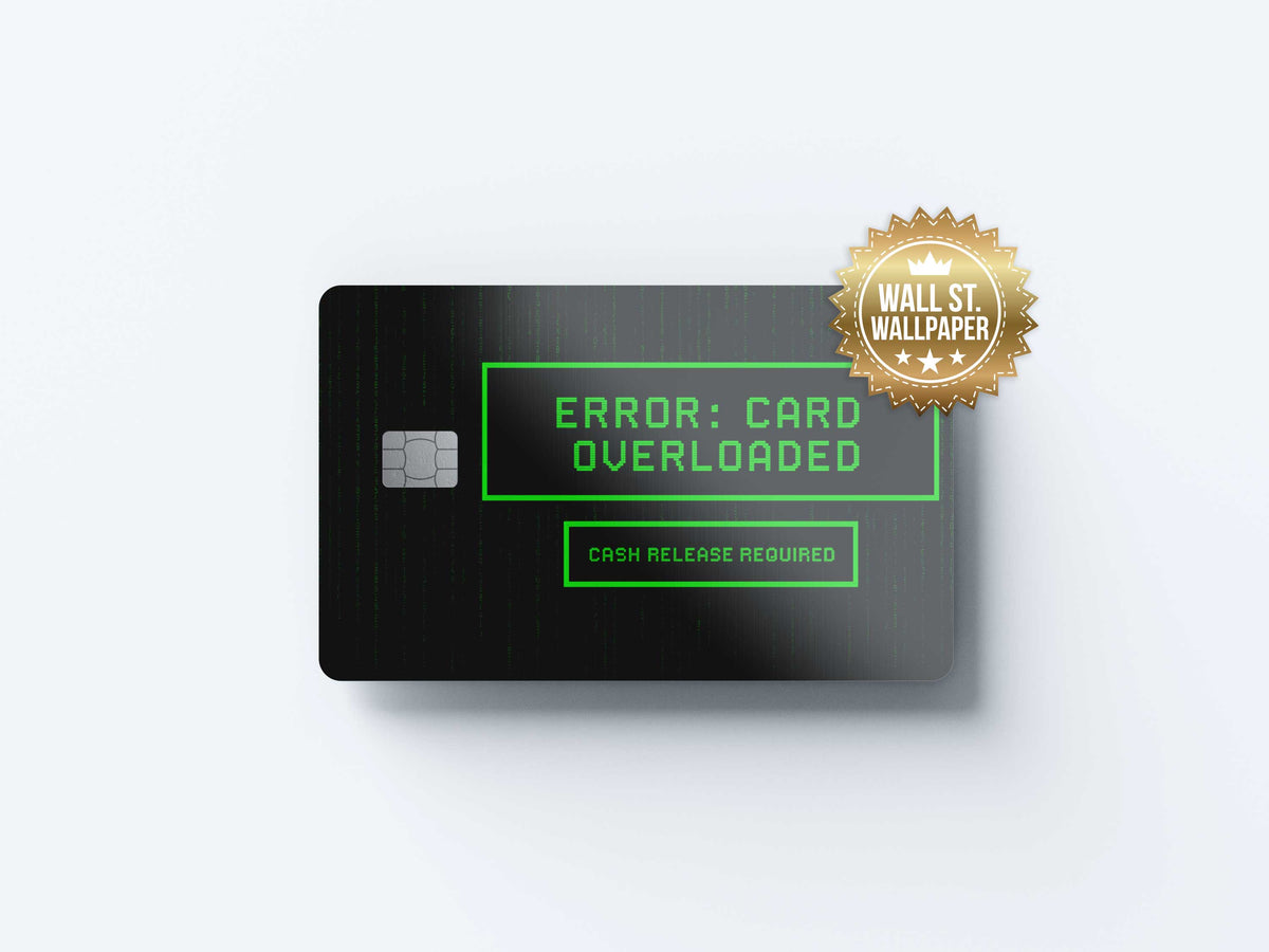 Error - Premium Vinyl Credit Card Skin Cover by Wonderwallsboutique