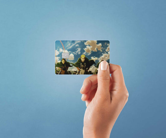 Watercolor erwin design | credit card sticker | small chip | credit card skin for nursery and home wall decor.
