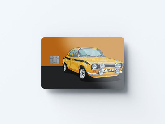 Watercolor escort mexico design | credit card sticker | small chip | credit card skin for nursery and home wall decor.