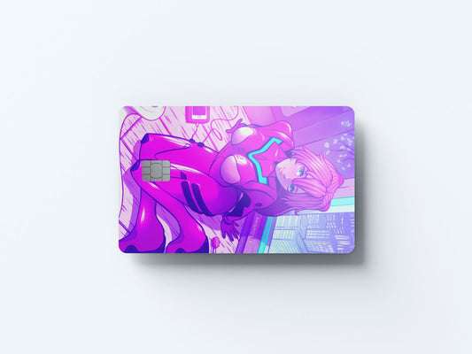 Watercolor eva 02 design | credit card sticker | small chip | credit card skin for nursery and home wall decor.