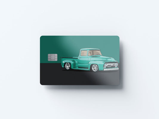 Watercolor f100 design | credit card sticker | small chip | credit card skin for nursery and home wall decor.