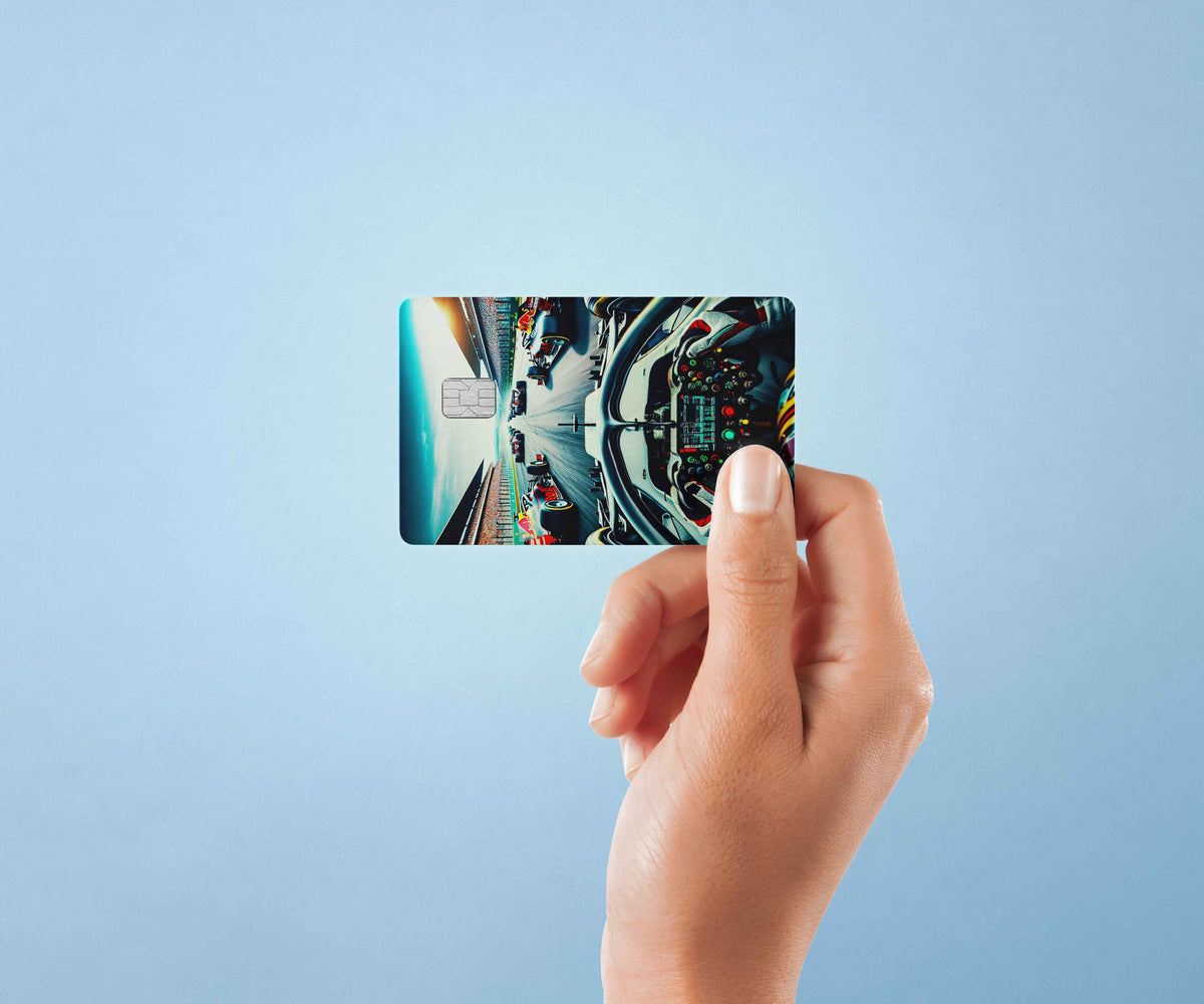 F1 - Premium Vinyl Credit Card Skin Cover by Wonderwallsboutique