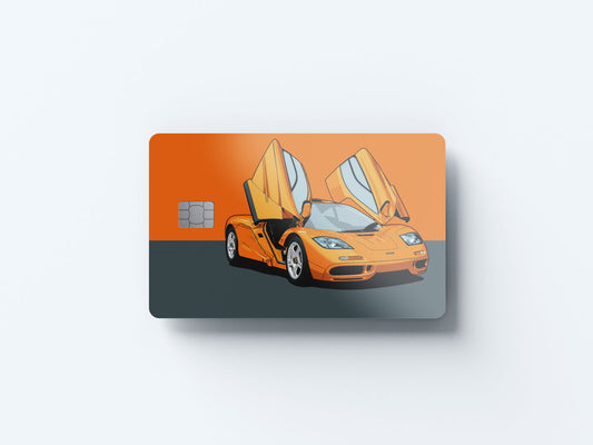 Watercolor f1 design | credit card sticker | small chip | credit card skin for nursery and home wall decor.