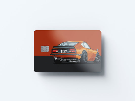 Watercolor fairlady z design | credit card sticker | small chip | credit card skin for nursery and home wall decor.