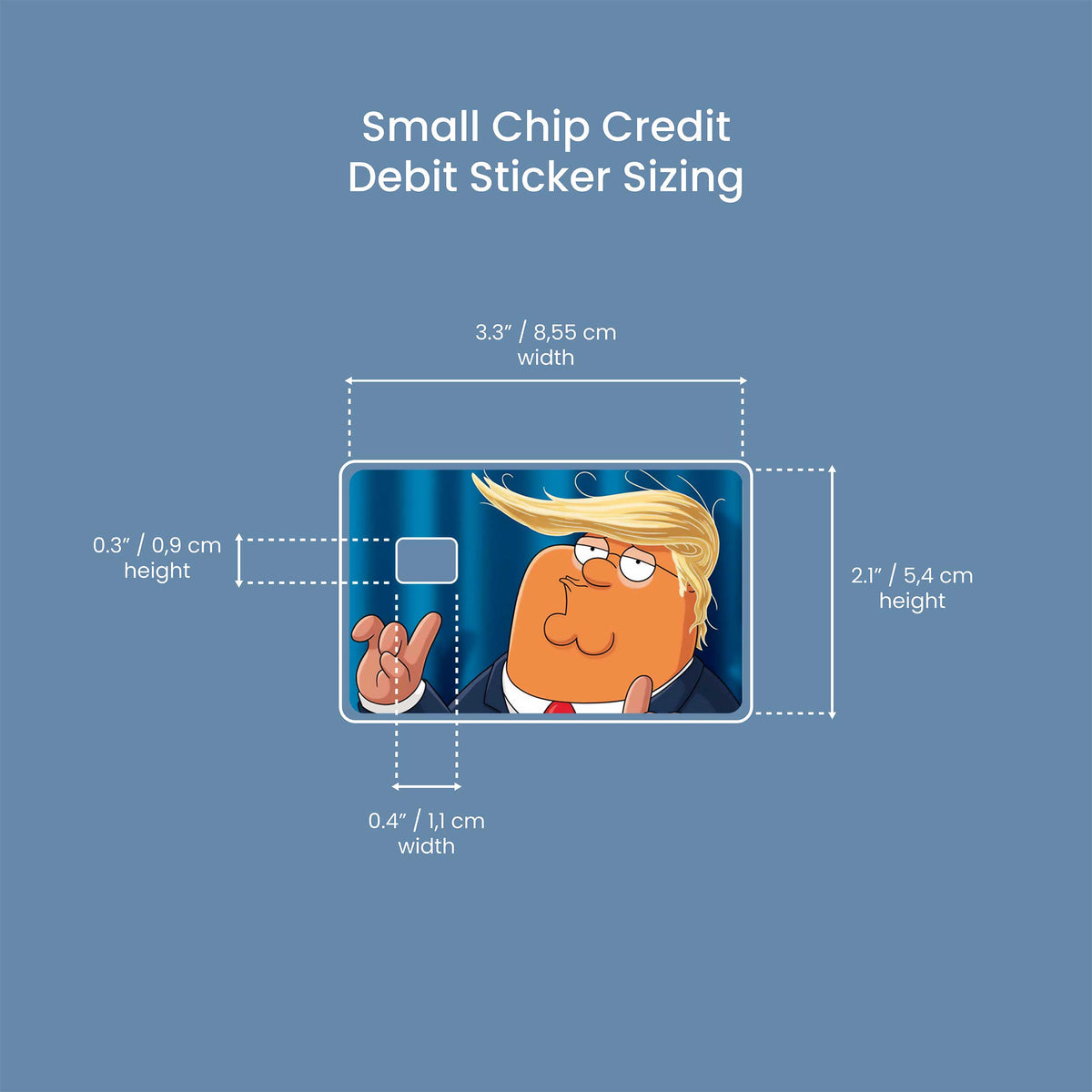 Family Guy Peter Griffin Donald Trump - Premium Vinyl Credit Card Skin Cover by Wonderwallsboutique