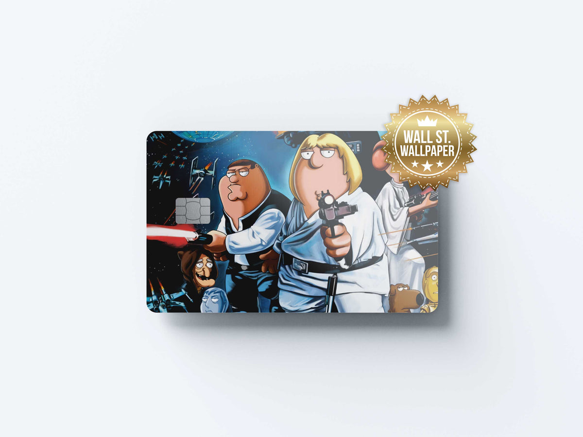 Family Guy Star Wars - Premium Vinyl Credit Card Skin Cover by Wonderwallsboutique