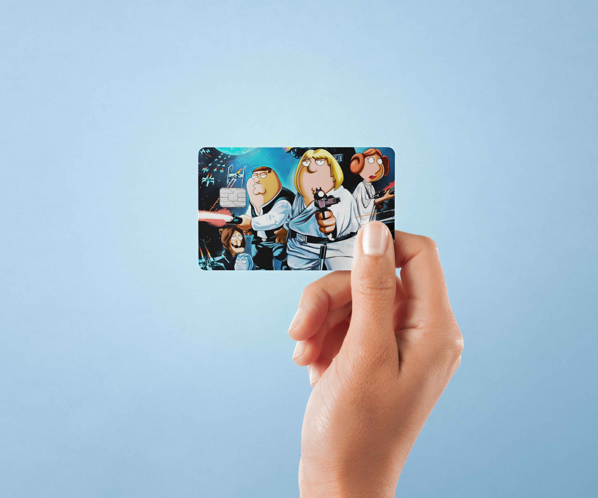 Family Guy Star Wars - Premium Vinyl Credit Card Skin Cover by Wonderwallsboutique