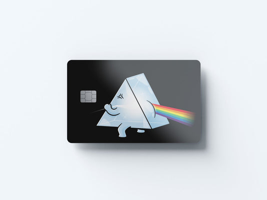 Watercolor fart side of the moon design | credit card sticker | small chip | credit card skin for nursery and home wall decor.