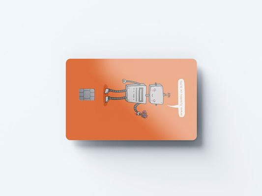 Watercolor favourite human design | credit card sticker | small chip | credit card skin for nursery and home wall decor.