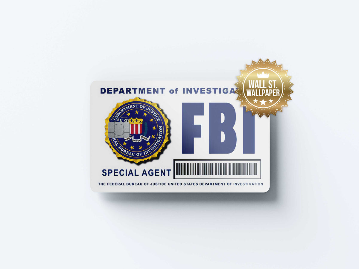 FBI - Premium Vinyl Credit Card Skin Cover by Wonderwallsboutique