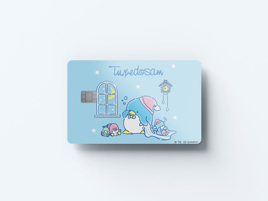 Watercolor feeling drowsy design | credit card sticker | small chip | credit card skin for nursery and home wall decor.